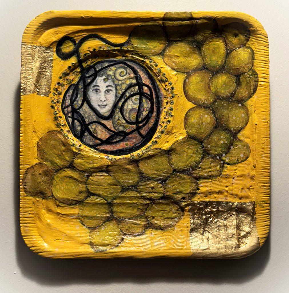 Grapes and wine primarily symbolize abundance, fertility, and the eternal cycle of life, death, and rebirth. Because grapes must be crushed to make wine, they also represent sacrifice, spiritual transformation, and the joyous blessings of life.